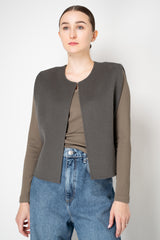 Odeeh Wool Cashmere Open front Gilet in Grey Vancouver. Shop Online or in Store.