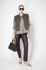 Odeeh Wool Cashmere Open front Gilet in Grey Vancouver. Shop Online or in Store.