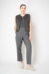 Odeeh Wool Cashmere Open front Gilet in Grey Vancouver. Shop Online or in Store.