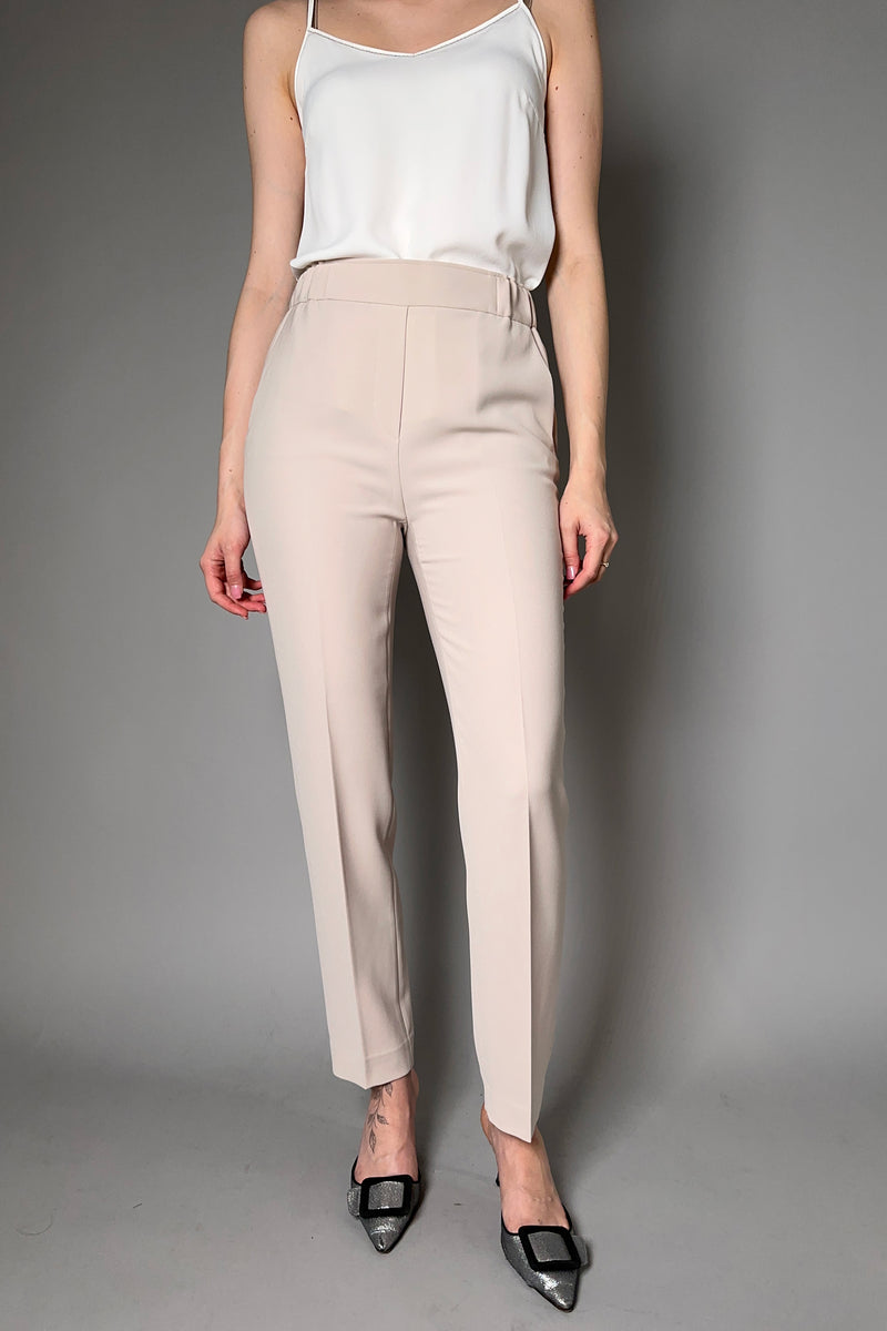Antonelli Sidro Crepe Pull on Pants in Blush Taupe