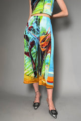 Pleats Please Tropical Winter Pants in Blue  - Ashia Mode - Vancouver , BC