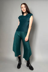 Pleats Please Thicker Bottoms 1 Pant in Turquoise Green - Ashia Mode - Vancouver