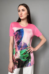 Pleats Please Tropical Winter Tunic in Pink - Ashia Mode - Vancouver, BC