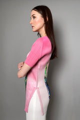 Pleats Please Tropical Winter Tunic in Pink - Ashia Mode - Vancouver, BC