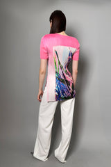 Pleats Please Tropical Winter Tunic in Pink - Ashia Mode - Vancouver, BC
