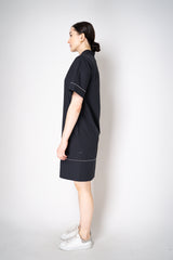 Peserico Cotton Poplin Shirt Dress in Navy Vancouver. Shop Online or in Store
