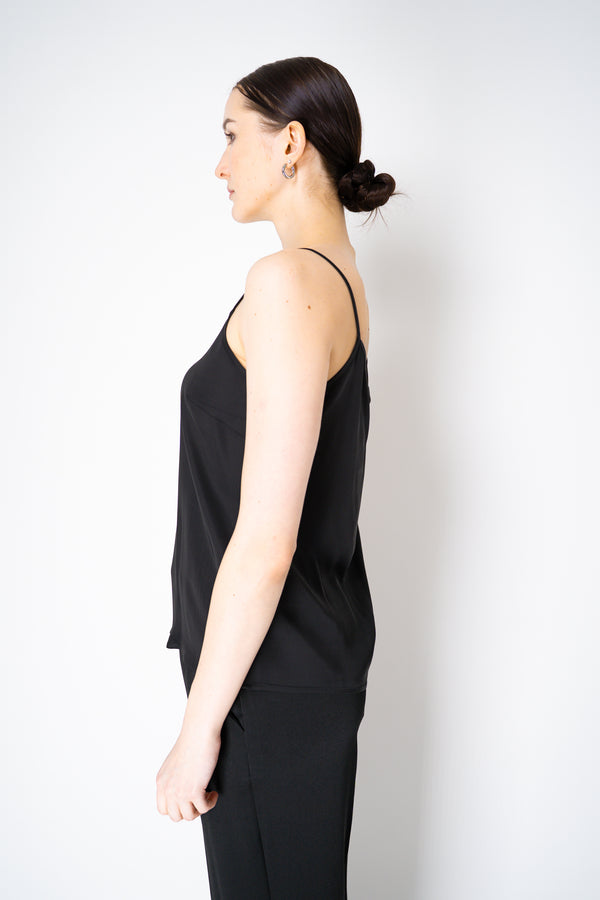 Peserico Feather Weight Rayon Camisole in Black Vancouver. Shop Online or in Store.