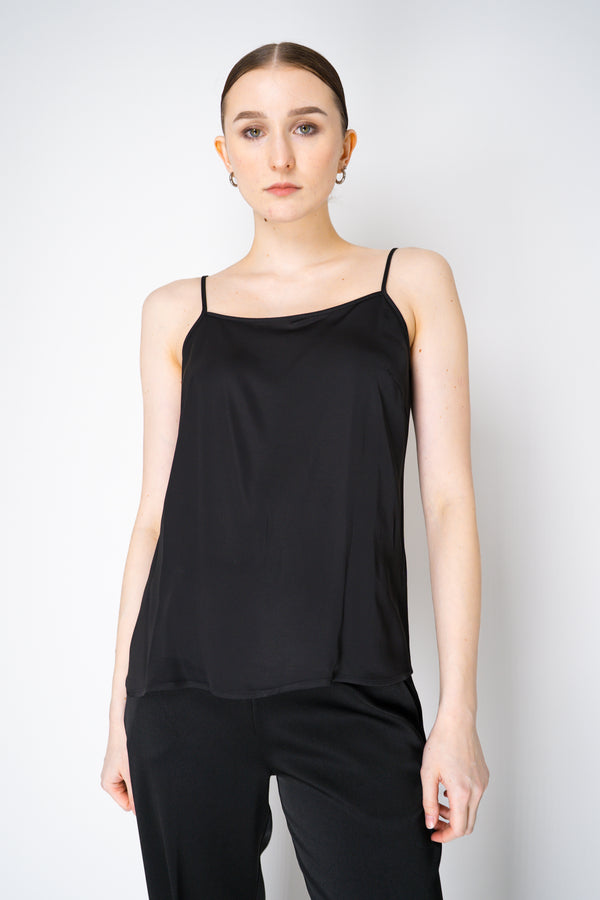 Peserico Feather Weight Rayon Camisole in Black Vancouver. Shop Online or in Store.