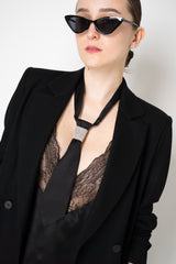 Peserico Filo Diamante Tie in Black