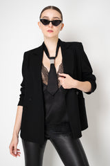 Peserico Filo Diamante Tie in Black