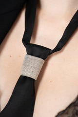 Peserico Filo Diamante Tie in Black