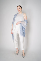 Peserico Handkerchief Hem Cotton Voile Top in White Vancouver. Shop Online or in Store