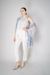 Peserico Handkerchief Hem Cotton Voile Top in White Vancouver. Shop Online or in Store