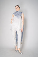 Peserico Handkerchief Hem Cotton Voile Top in White Vancouver. Shop Online or in Store