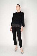 Peserico High Rise Tapered Trousers in Black Vancouver. Shop Online or in Store.