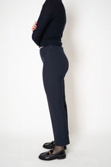 Peserico High Rise Tapered Trousers in Navy Vancouver. Shop Online or in Store.