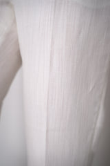 Peserico Linen Blend Pull-On Style Sateen Finish Trousers in White Vancouver. Shop Online or in Store.