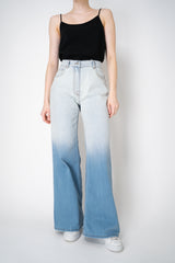 Peserico Long Wide Leg Jeans in Gradient Print Vancouver. Shop Online or in Store.