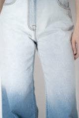 Peserico Long Wide Leg Jeans in Gradient Print Vancouver. Shop Online or in Store.