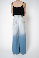 Peserico Long Wide Leg Jeans in Gradient Print Vancouver. Shop Online or in Store.