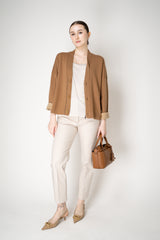 Peserico Peserico Silk Camisole in Brilliant Beading in Rose Beige Vancouver. Shop Online or in Store.