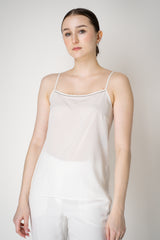 Peserico Peserico Silk Camisole in Brilliant Beading in White Vancouver. Shop Online or in Store.
