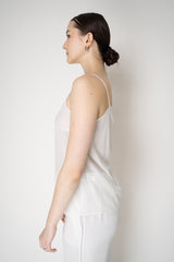 Peserico Peserico Silk Camisole in Brilliant Beading in White Vancouver. Shop Online or in Store.