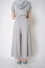 Peserico Pull-On Style Lurex Knit Culotte Pants in Silver Vancouver. Shop Online or in Store.