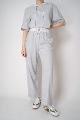 Peserico Pull-On Style Straight Leg Cotton Joggers in Grey Melange Vancouver. Shop Online or in Store.