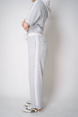 Peserico Pull-On Style Straight Leg Cotton Joggers in Grey Melange Vancouver. Shop Online or in Store.