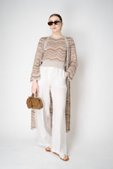Peserico Pull-On Style Wide Leg Linen Pants in White Vancouver. Shop Online or in Store.