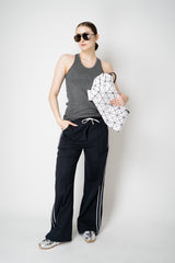 Peserico Ribbed Lurex Tank Top in Dark Grey Vancouver. Shop Online or in Store.