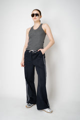Peserico Ribbed Lurex Tank Top in Dark Grey Vancouver. Shop Online or in Store.