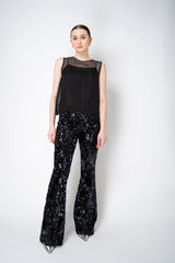 Peserico Silk Organza Sleeveless Top with Camisole Slip in Black Vancouver. Shop Online or in Store.