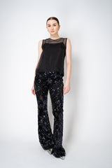 Peserico Silk Organza Sleeveless Top with Camisole Slip in Black Vancouver. Shop Online or in Store.