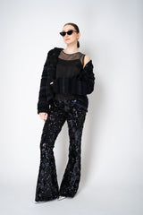 Peserico Silk Organza Sleeveless Top with Camisole Slip in Black Vancouver. Shop Online or in Store.