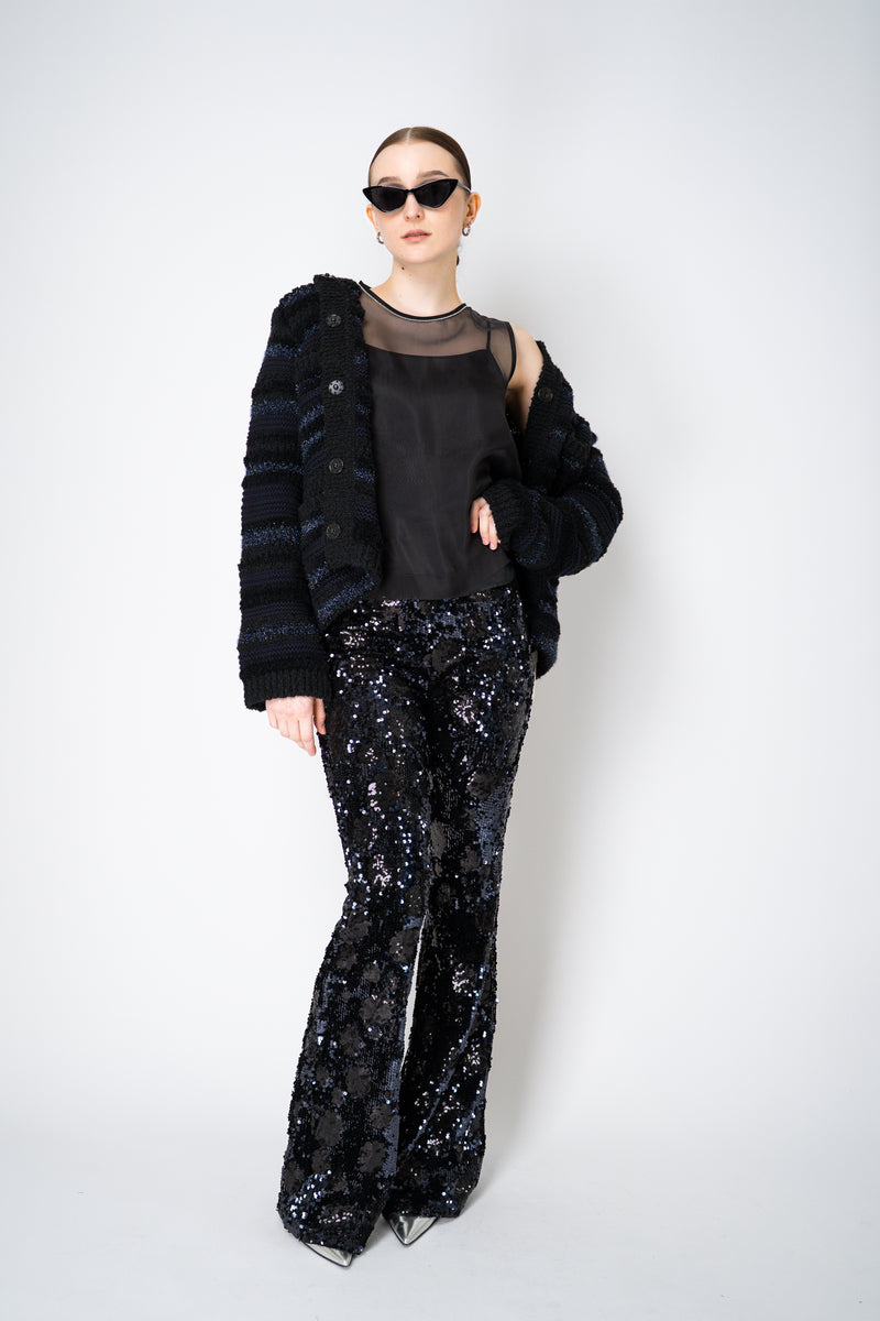 Peserico Silk Organza Sleeveless Top with Camisole Slip in Black Vancouver. Shop Online or in Store.