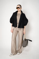 Peserico Stretch Viscose Relaxed T-shirt in Gold Beige Vancouver. Shop Online or in Store.