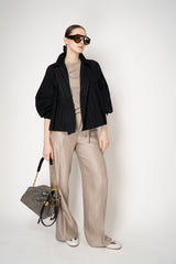 Peserico Stretch Viscose Relaxed T-shirt in Gold Beige Vancouver. Shop Online or in Store.