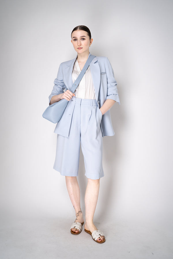 Peserico Tailored Style Bermuda Shorts in Light Blue Vancouver. Shop Online or in Store.