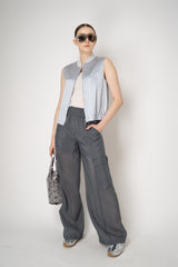 Peserico Technical Organza Cargo Pants in Grey Vancouver. Shop Online or in Store.