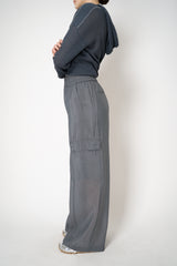 Peserico Technical Organza Cargo Pants in Grey Vancouver. Shop Online or in Store.