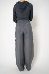 Peserico Technical Organza Cargo Pants in Grey Vancouver. Shop Online or in Store.