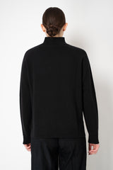 Peserico Wool Cashmere High Neck Knit Pullover in Black Vancouver. Shop Online or in Store.
