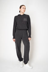 Peserico Wool Knitted Cargo Joggers in Charcoal Vancouver. Shop Online or in Store.