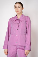 Peter O. Mahler A-line Crash Overshirt with Cuffed Sleeves in Pink Vancouver. Shop Online or in Store.