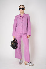 Peter O. Mahler A-line Crash Overshirt with Cuffed Sleeves in Pink Vancouver. Shop Online or in Store.