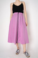 Peter O. Mahler A-line Crash Skirt with Contrasting Zipper Detail in Pink Vancouver. Shop Online or in Store.