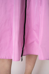 Peter O. Mahler A-line Crash Skirt with Contrasting Zipper Detail in Pink Vancouver. Shop Online or in Store.