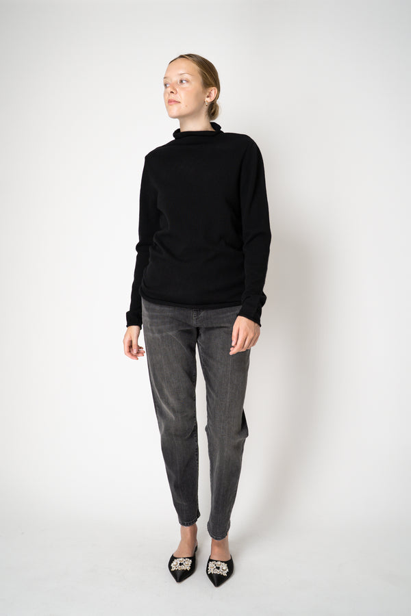 Peter O. Mahler Cashmere Knit Turtleneck Pullover in Black Vancouver. Shop Online or in Store. 